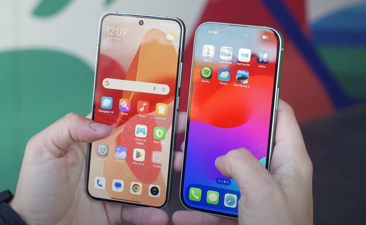 Pantalla del Xiaomi 14 vs iPhone 15