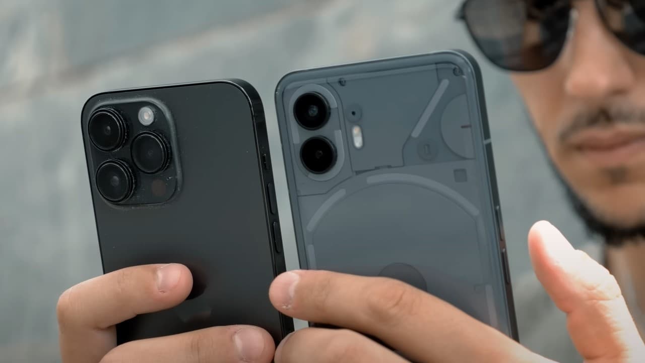Comparativa entre el iPhone 14 Pro Max y el Nothing Phone 2