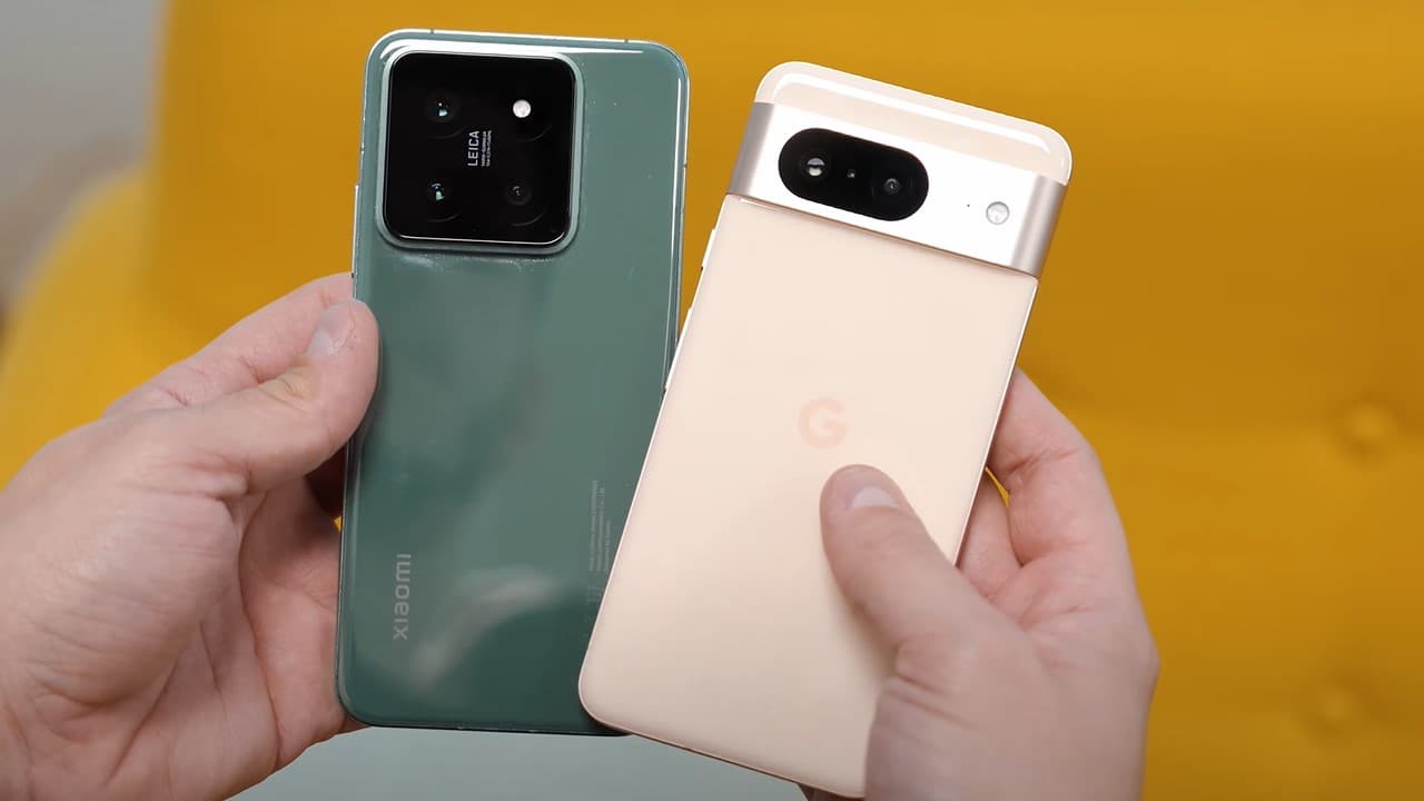 Diseño Xiaomi 14 vs Pixel 8