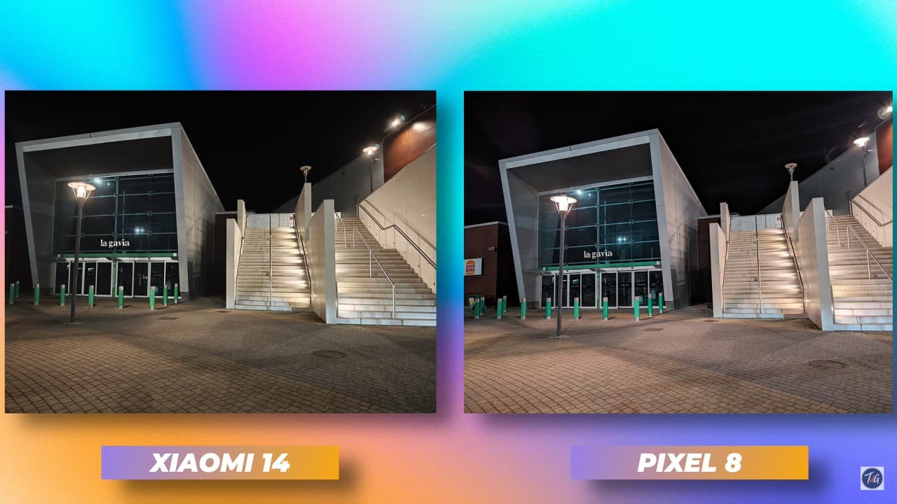 Comparativa fotografía nocturna Xiaomi 14 vs Pixel 8