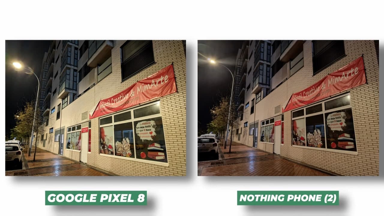 Google Pixel 8 vs Nothing Phone (2)