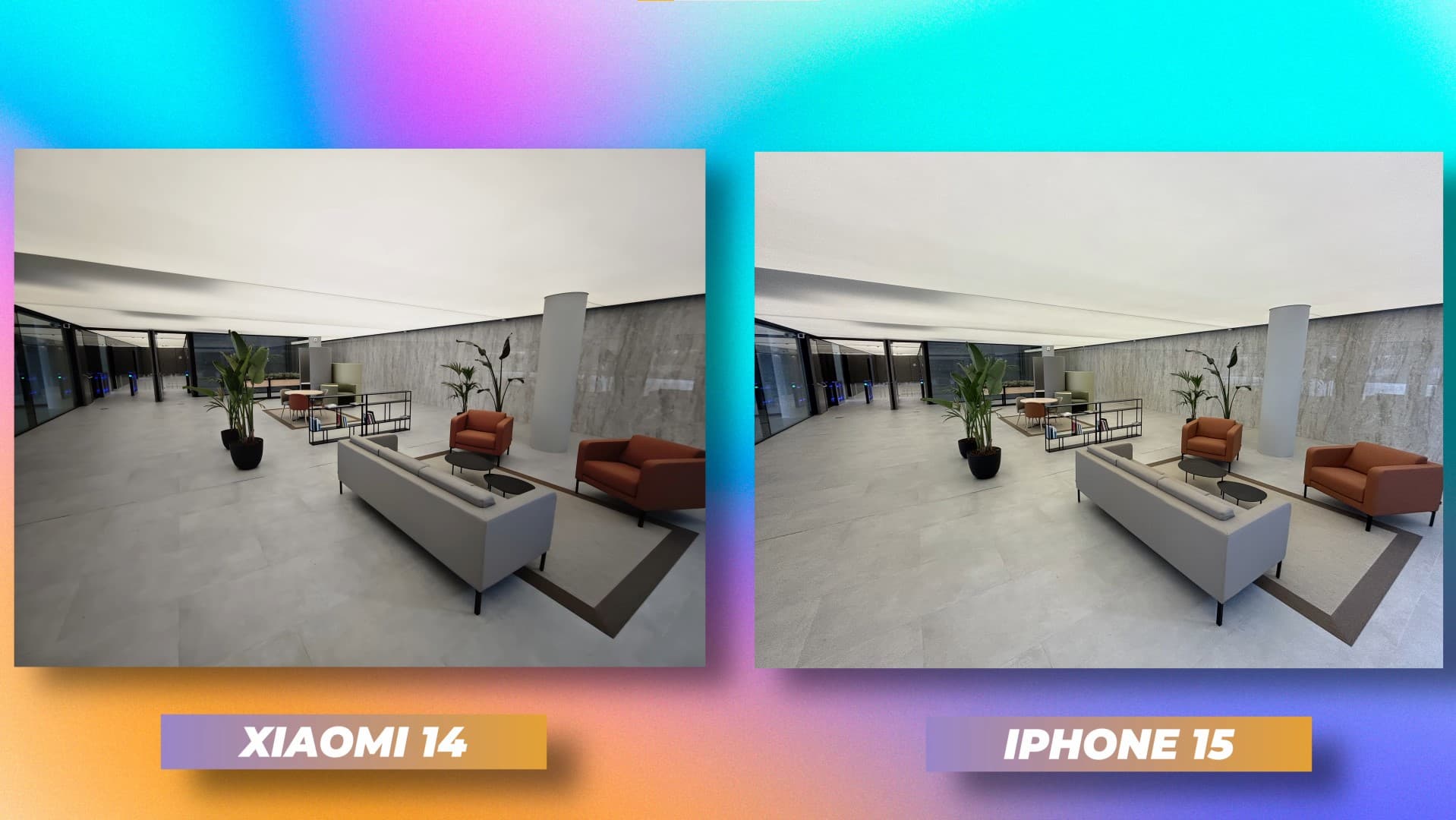 Gran angular iPhone 15 vs Xiaomi 14