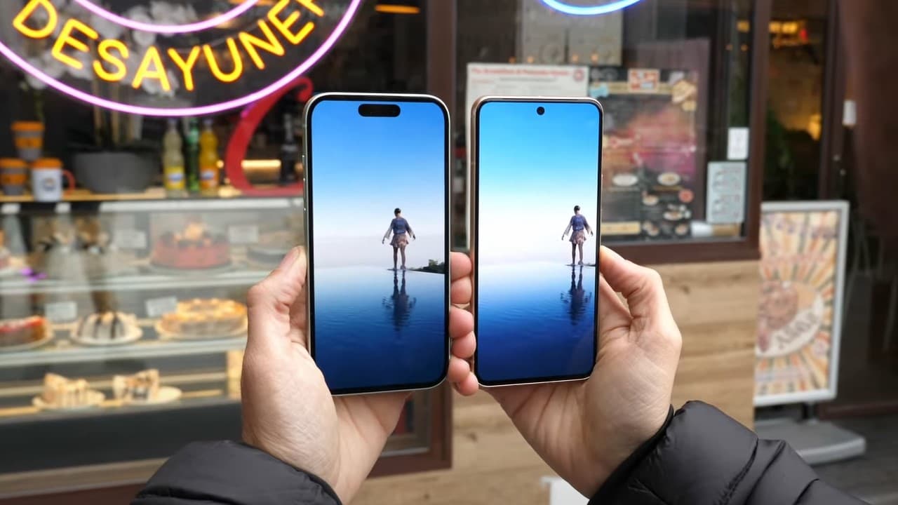 Comparativa pantallas iPhone 15 vs Pixel 8