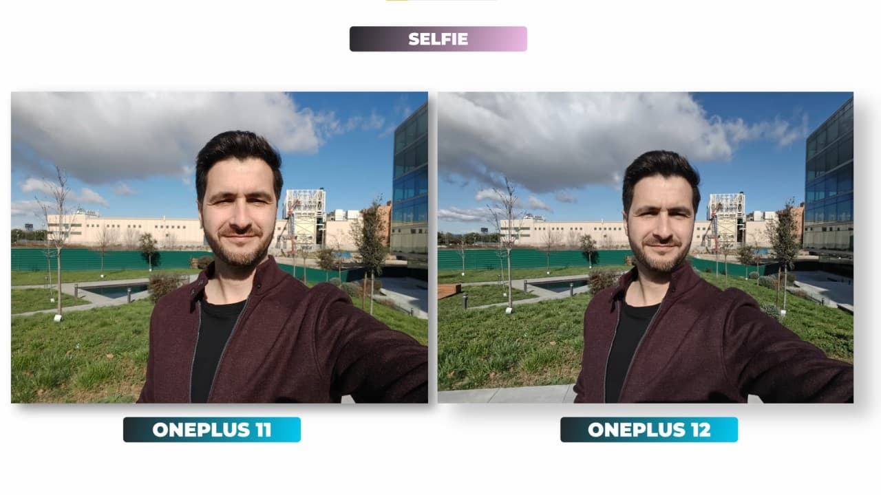 Cámara frontal OnePlus 11 vs OnePlus 12 | Fotografía Carlos Santa Engracia / Compra Smartphone