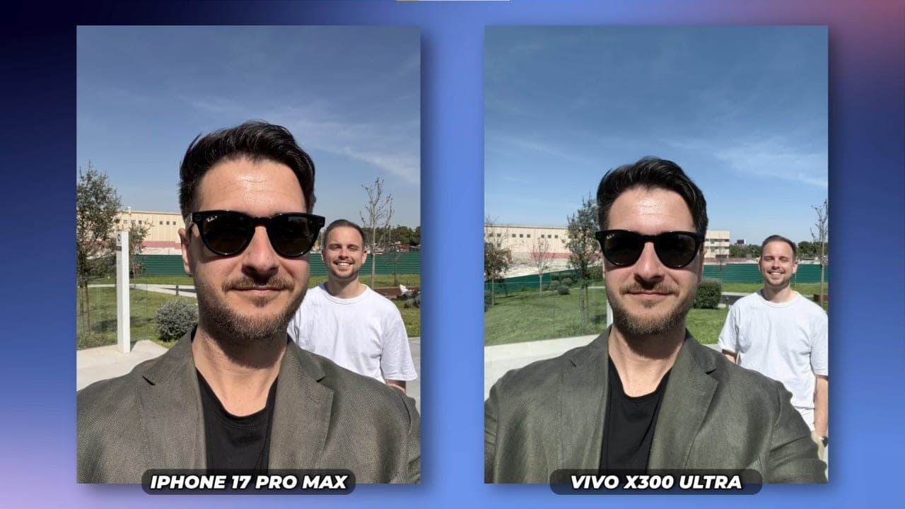 vivo X300 Ultra vs iPhone 17 Pro Max selfie