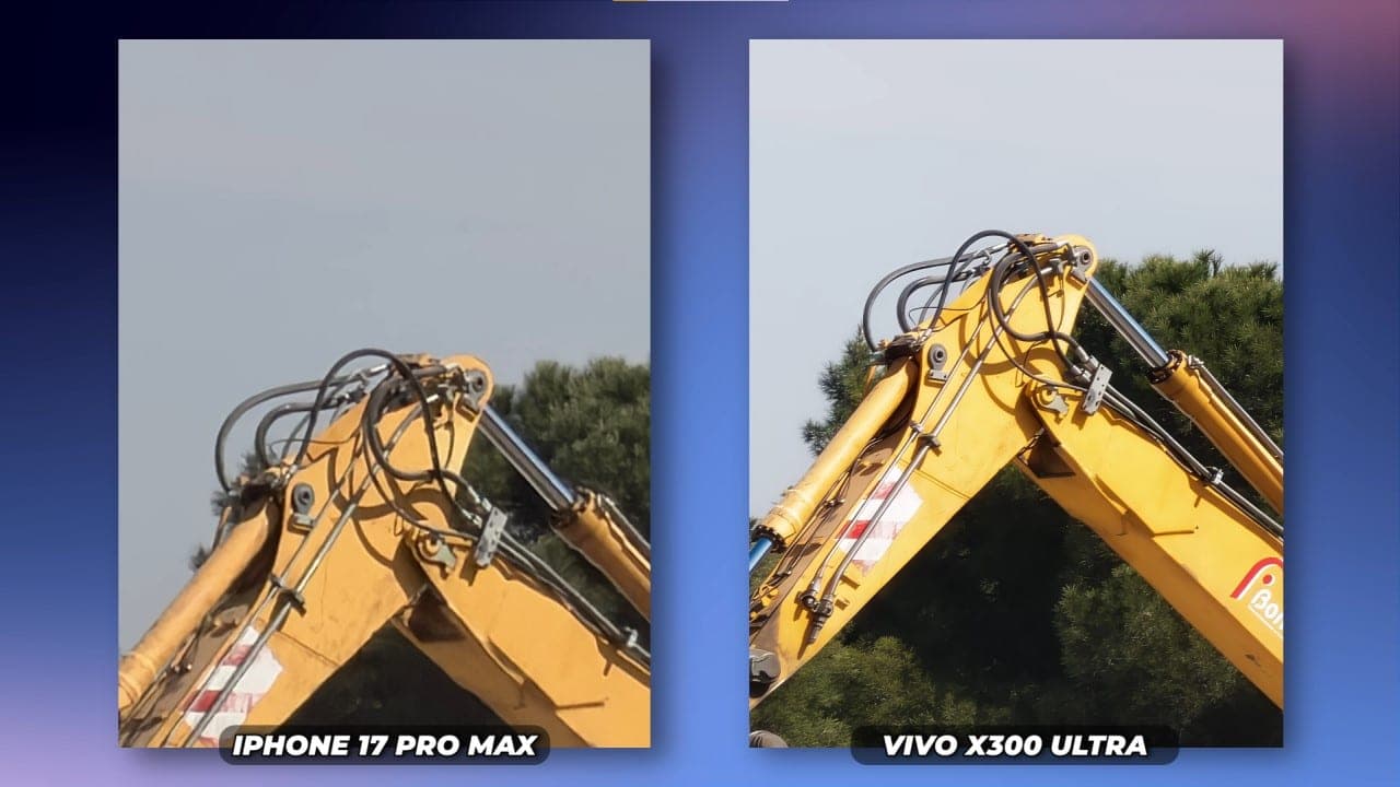 vivo X300 Ultra vs iPhone 17 Pro Max teleobjetivo