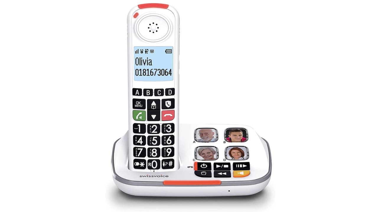 Teléfono inalámbrico pantalla grande