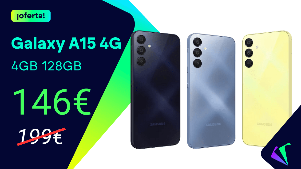 Galaxy A15 la nueva opción económica de Samsung en oferta por solo 146 euros