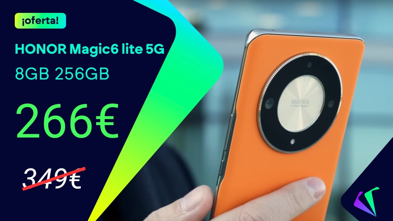 El HONOR Magic6 Lite 5G gama media con diseño premium a precio mínimo