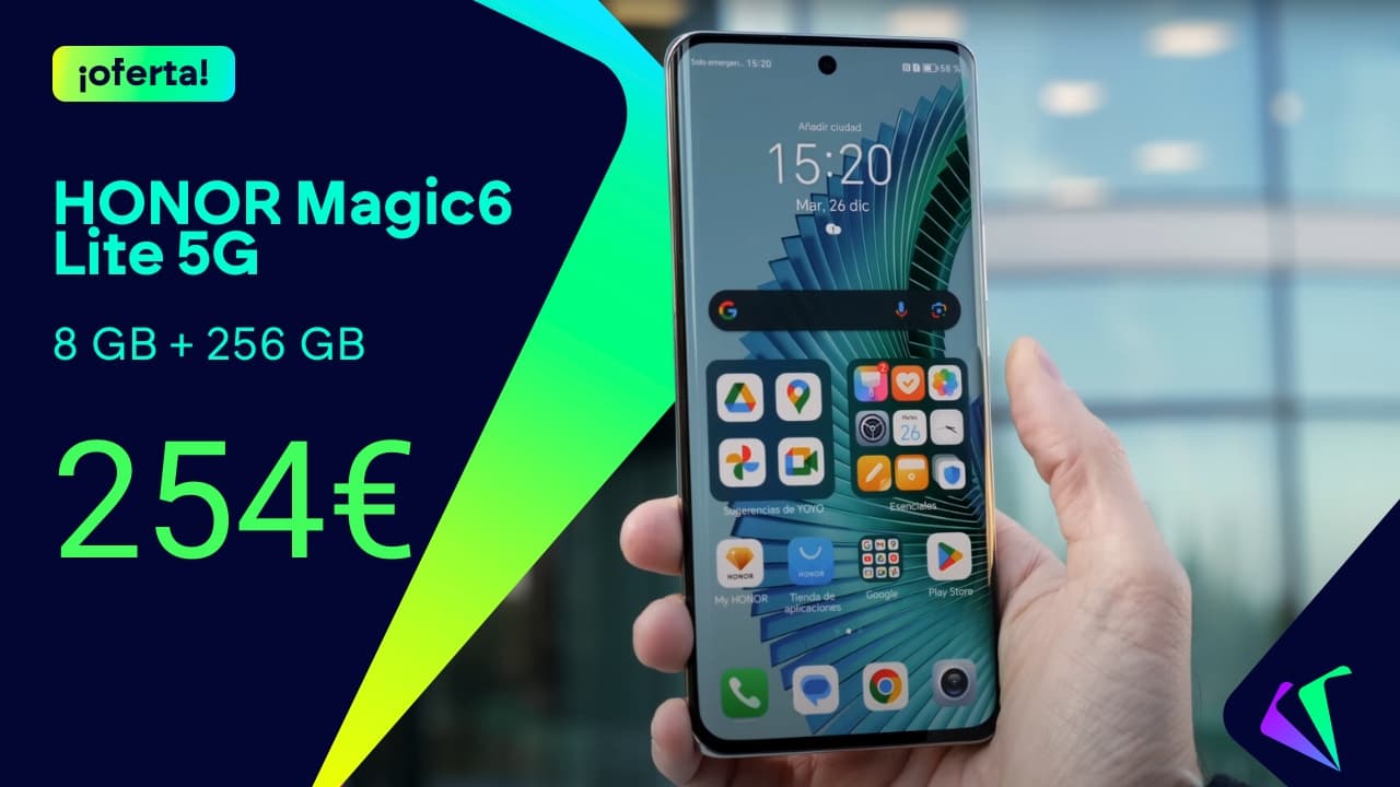 HONOR Magic6 Lite 5G: buena fotografía y una autonomía para 2 días por solo 254 euros