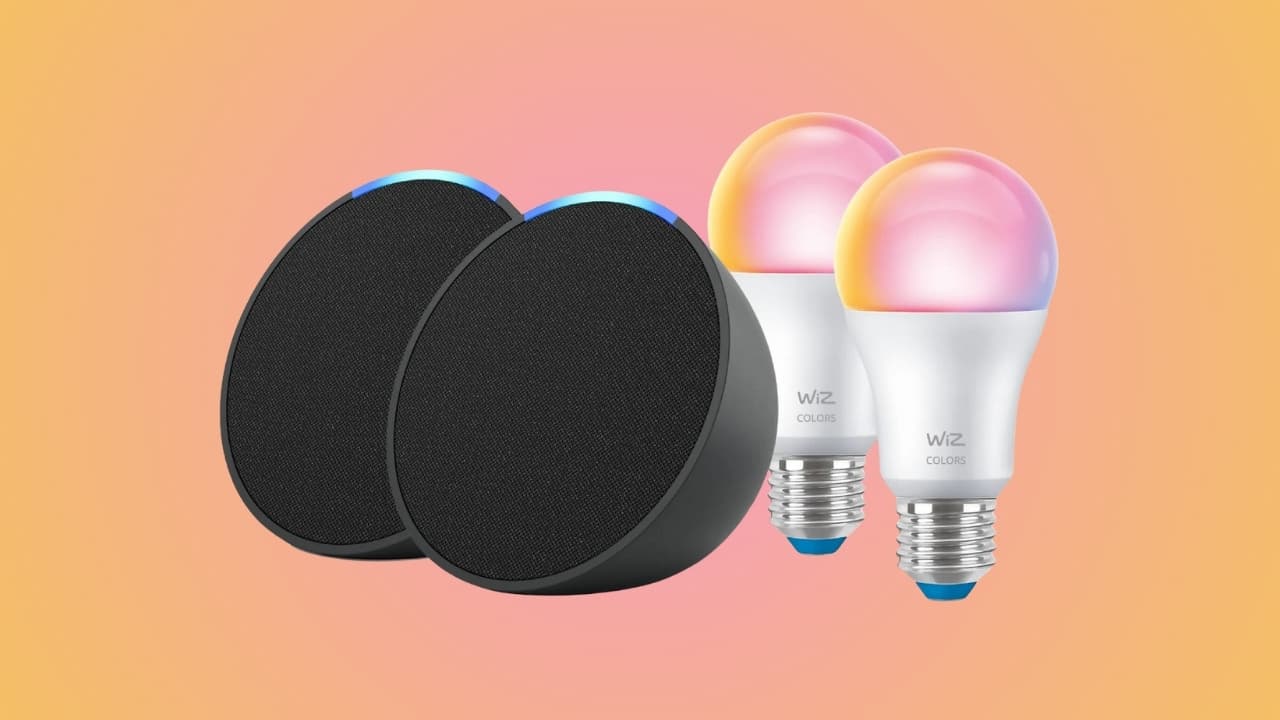 Cyber Monday: Pack de 2 altavoces inteligentes Echo Pop + 2 Bombillas WiZ por solo 33€ (PVP: +99€)