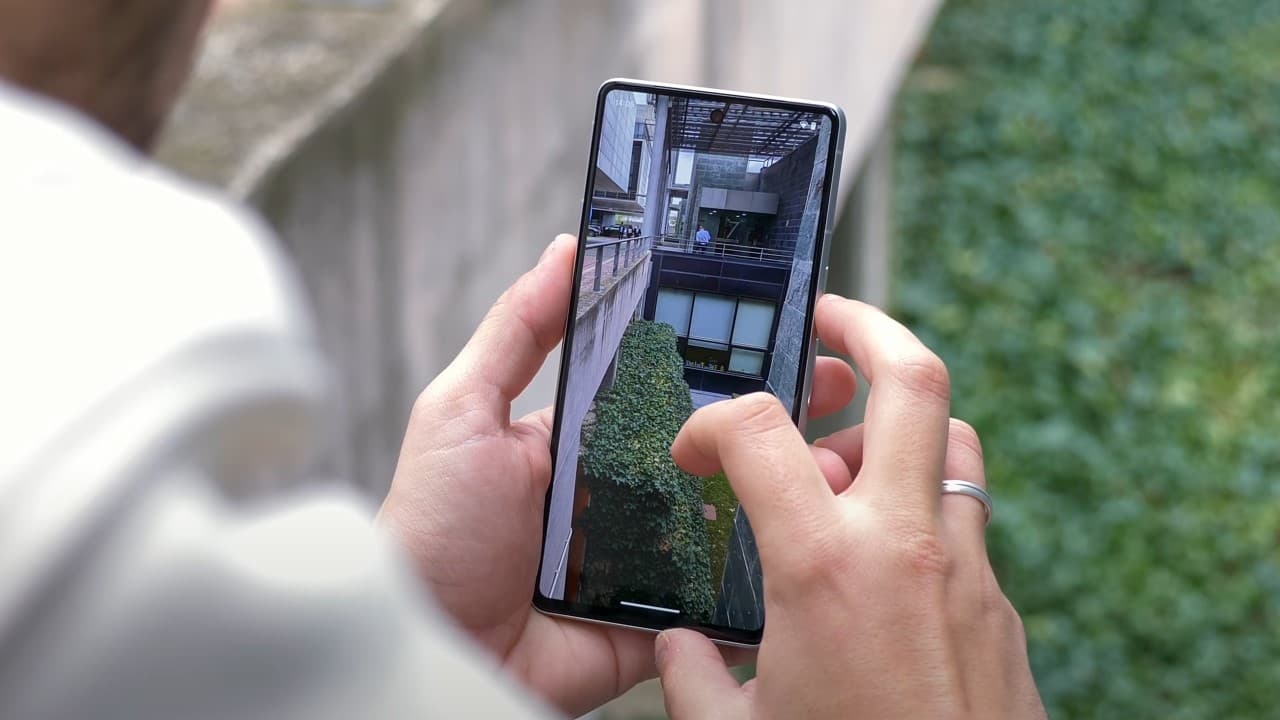 Pantalla en exteriores del Pixel 7