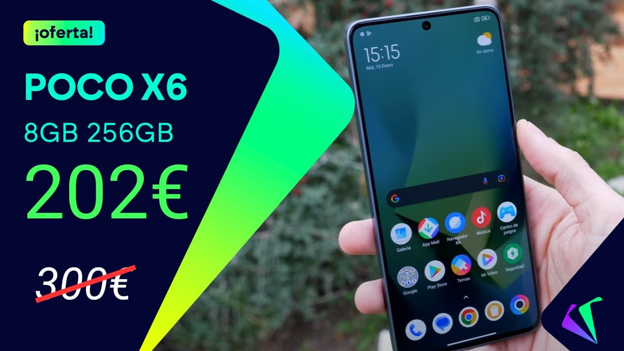 POCO X6, uno de los mejores teléfonos que puedes comprar por 200 € gracias a esta oferta