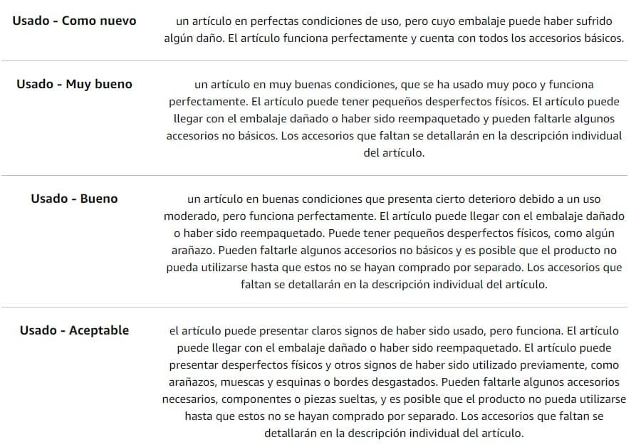 Amazon segunda mano