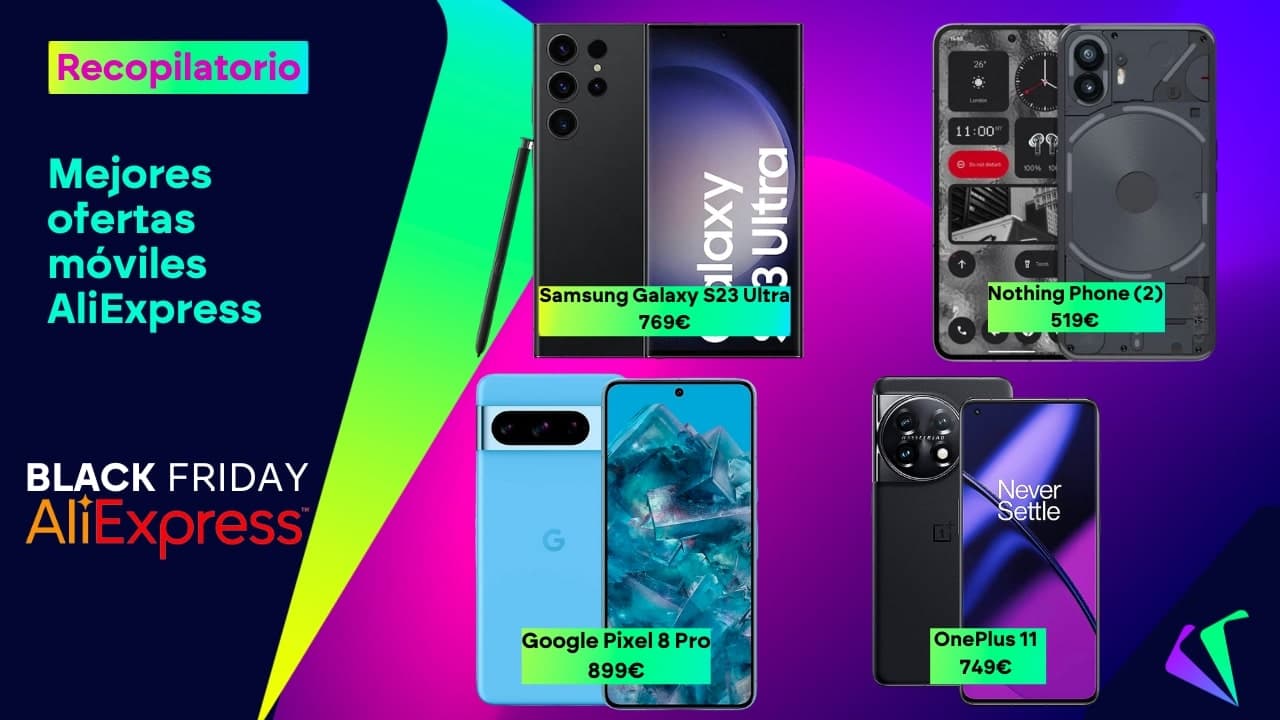 Black Friday 2023: los 12 mejores móviles de AliExpress con 100€ de descuento extra