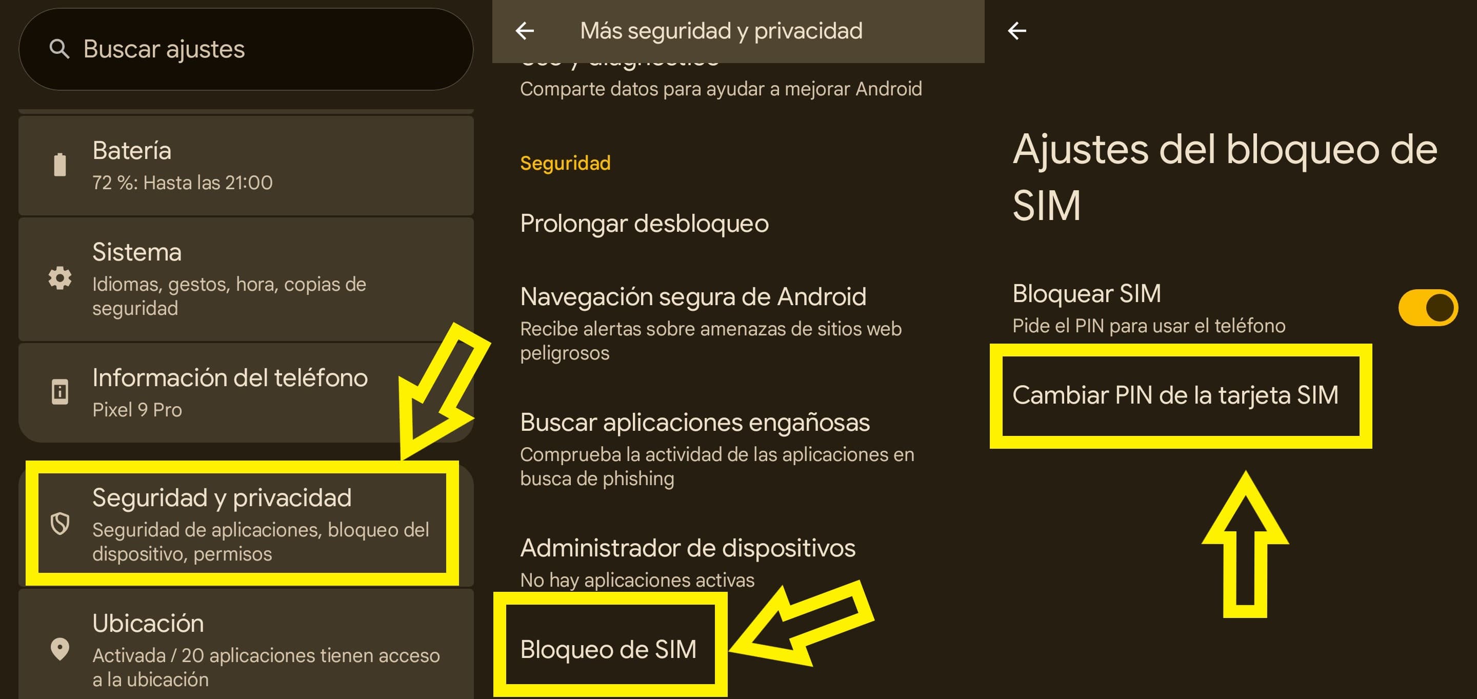 Cómo cambiar el PIN de la SIM en Android en 2025