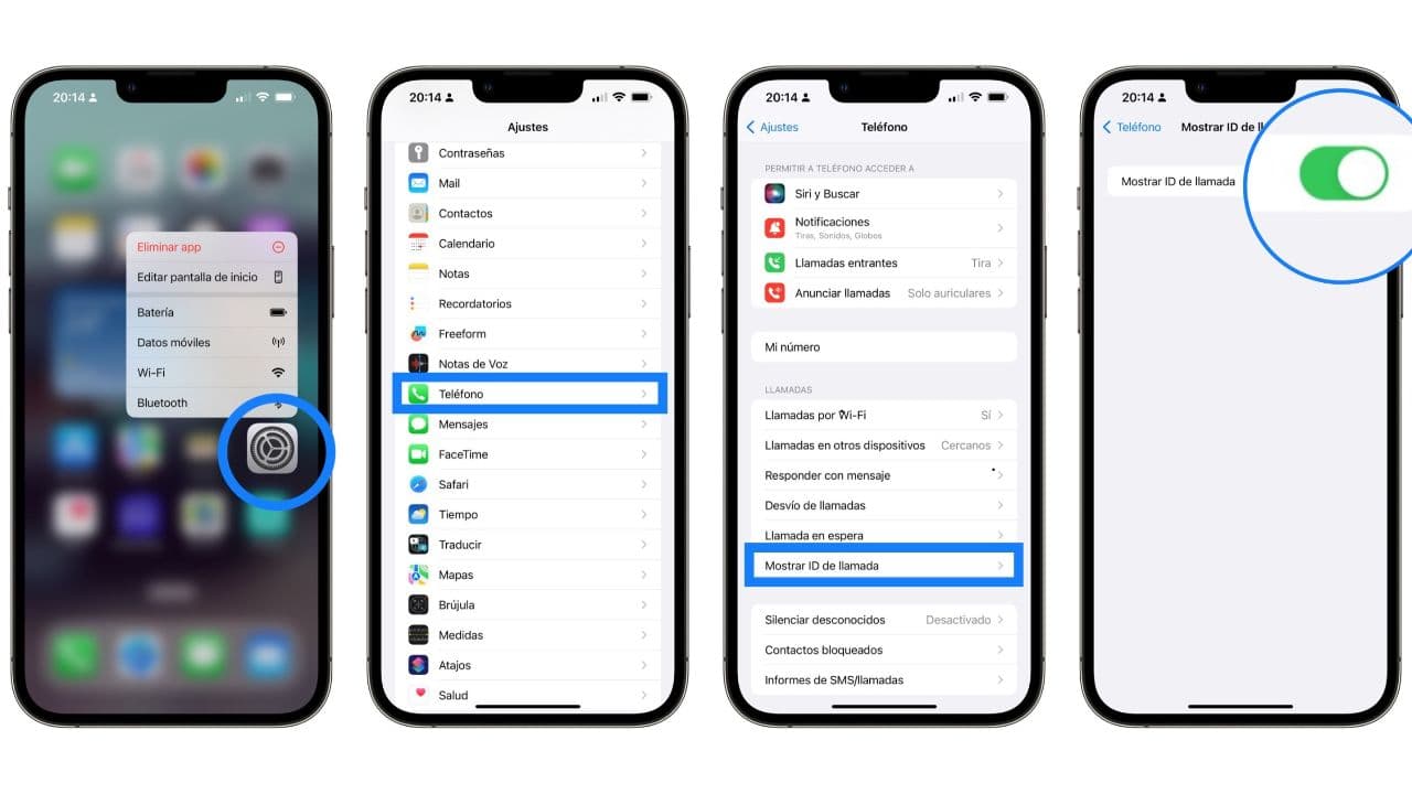 Cómo ocultar el número de teléfono en un iPhone
