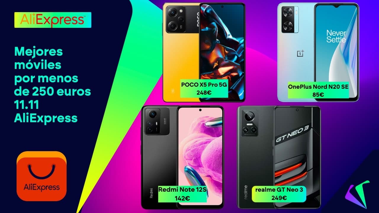 11.11 de AliExpress: los mejores móviles por menos de 250 euros