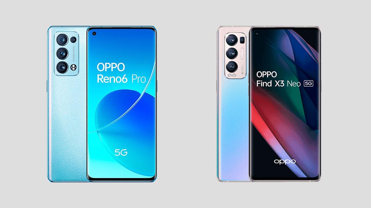 OPPO Reno6 Pro vs OPPO Find X3 Neo: ¿cuál es mejor?