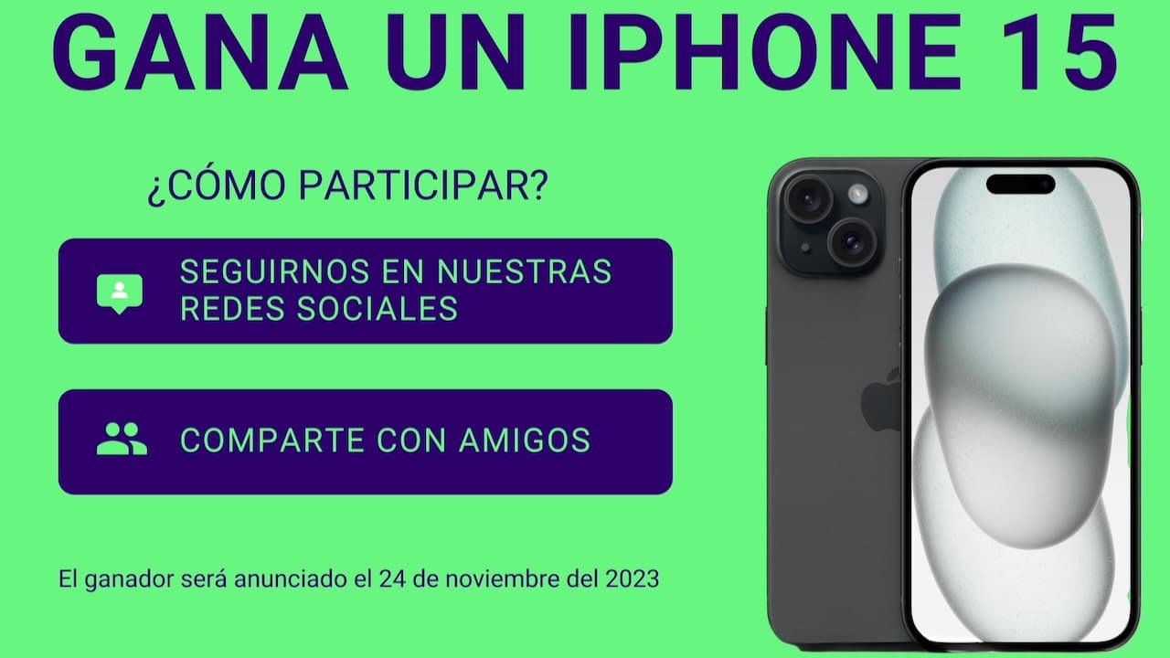 Consigue un iPhone 15 suscribiéndote a nuestro canal de WhatsApp