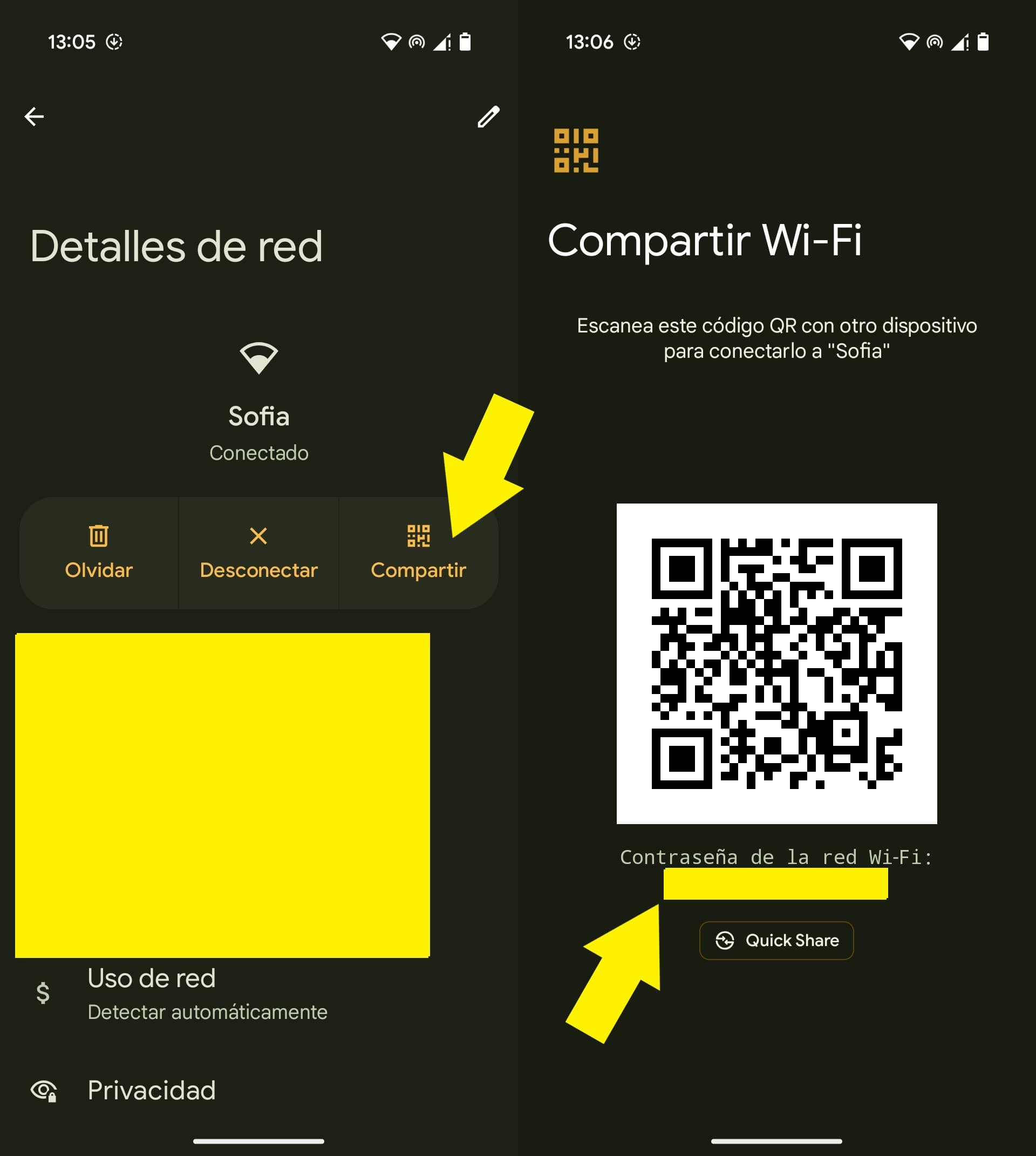 Ver contraseña del WiFi en un móvil Android