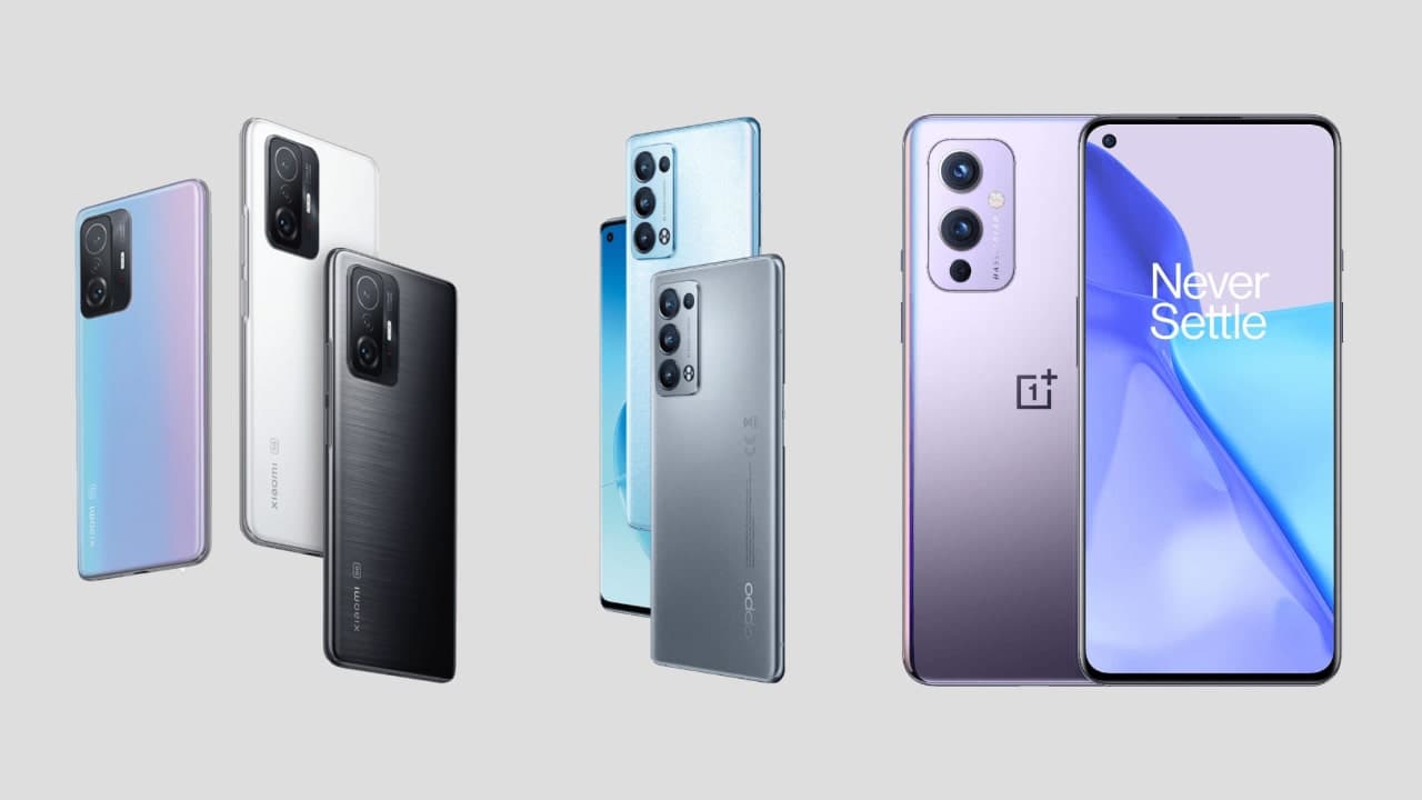Xiaomi 11T Pro vs OPPO Reno6 Pro vs OnePlus 9, ¿el mejor gama alta del mercado?