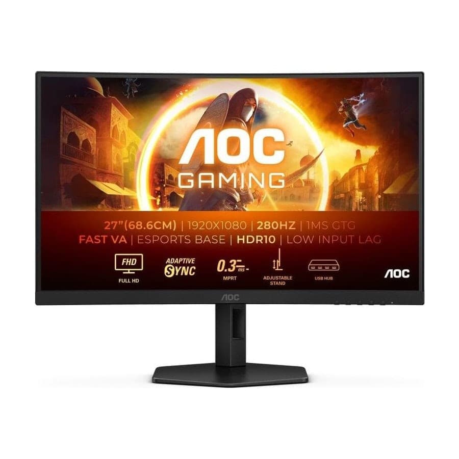 AOC C27G4ZXU 27" Curved Fast VA Full HD Monitor