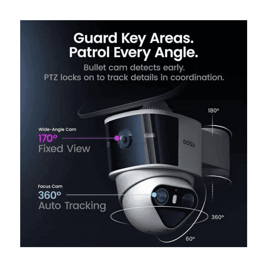 Aosu C9P21 T2 Pro 3K Solar Security Camera