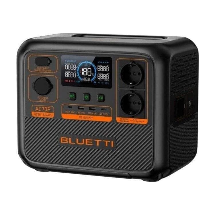 Bluetti AC70P 864 Wh LiFePO4 1000 W