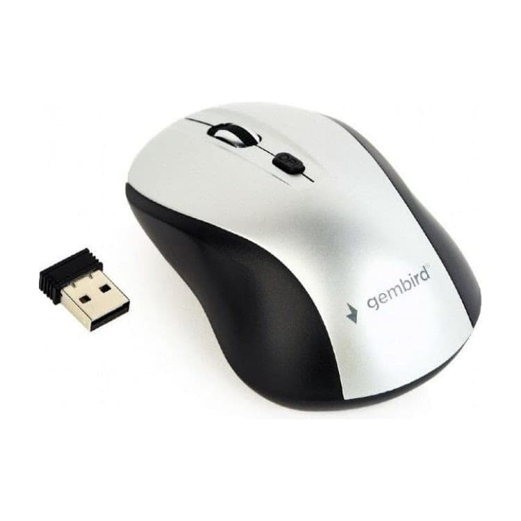 Gembird MUSW-4B-02-BS Ratón Óptico Inalámbrico