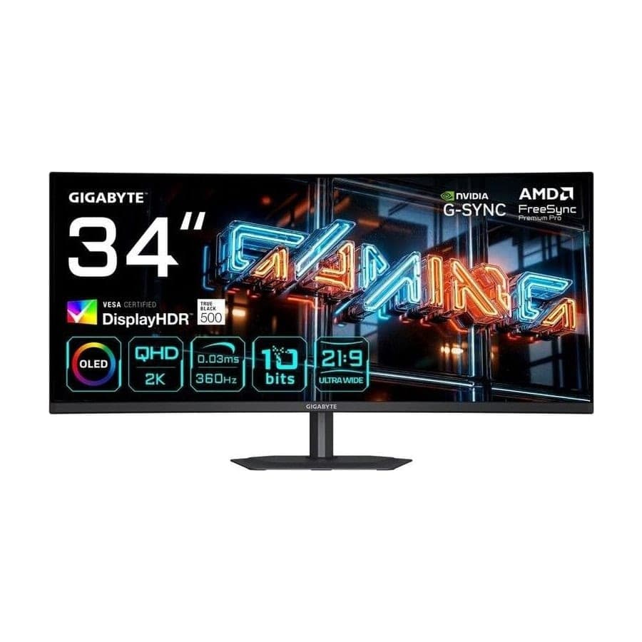 Gigabyte MO34WQC36 34" QD-OLED Ultrawide Monitor