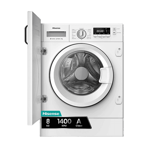 Hisense WF3M841BWIES Lavadora integrable 8 kg
