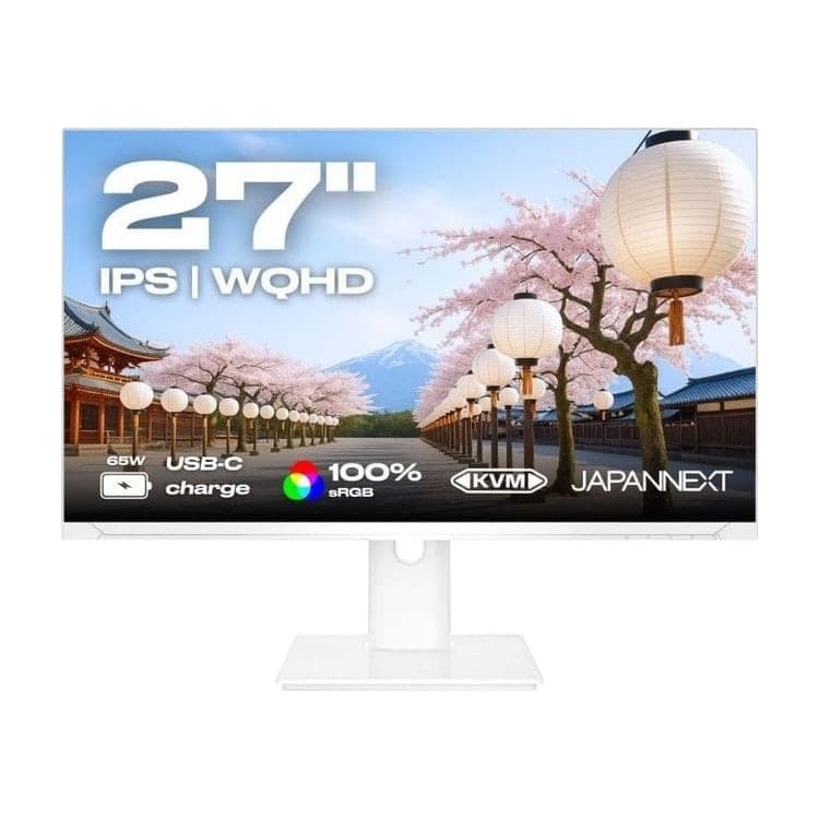 JAPANNEXT JN-i27QR-C65W-HSP-W 27" Monitor