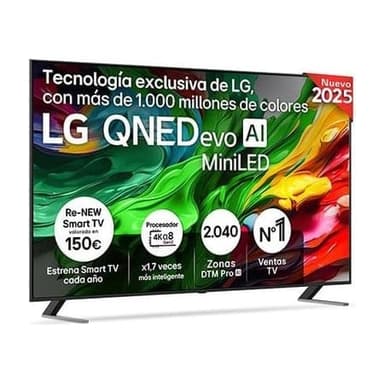 LG QNED evo AI QNED85 MiniLED 4K Smart TV 75 pulgadas