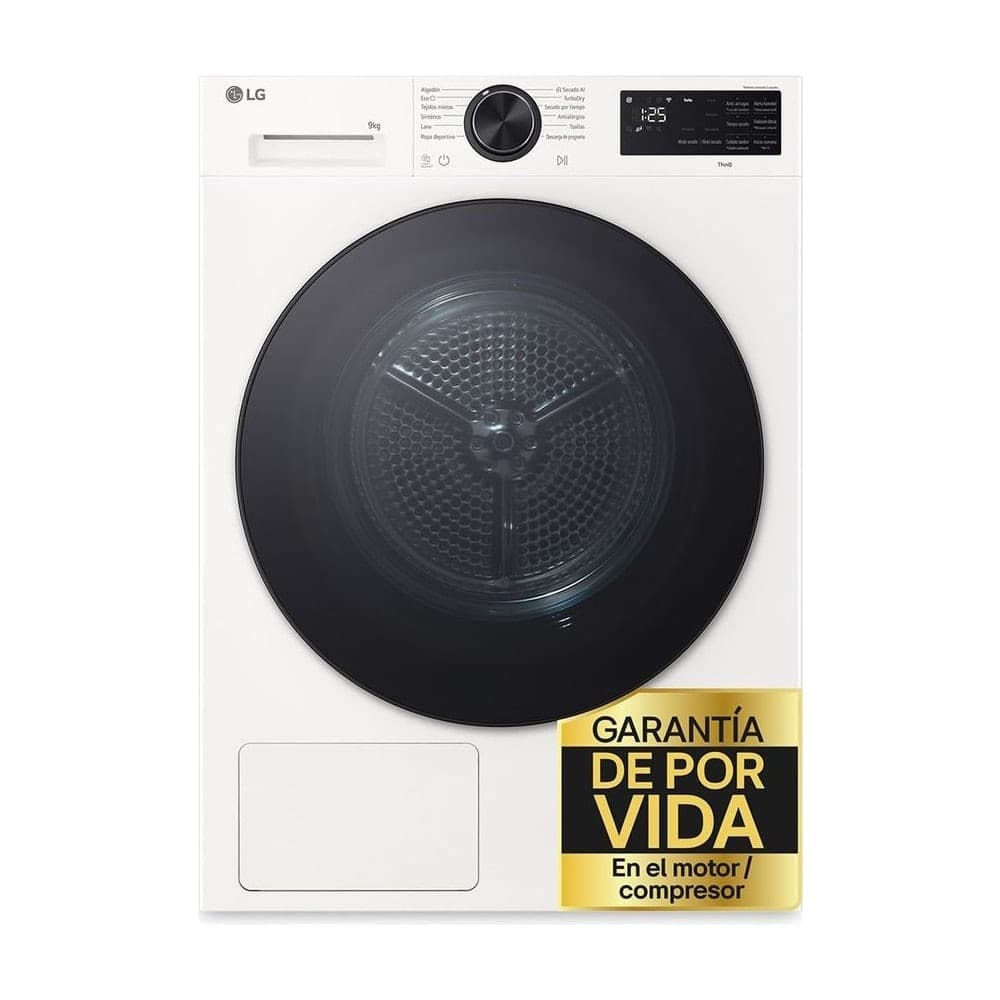 LG RHX5009TLB 9 kg Secadora de bomba de calor
