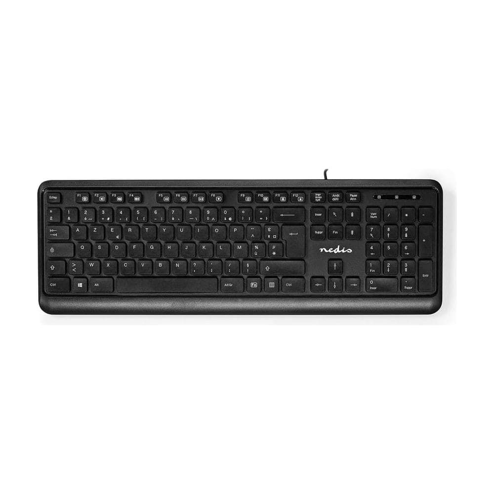 Nedis KBMU200BKFR Teclado USB AZERTY Francés
