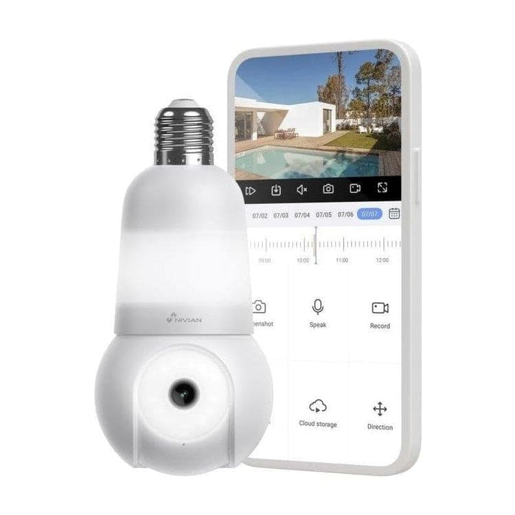 Nivian NVS-IPC-BULB2-L360 Cámara IP Bombilla 2K