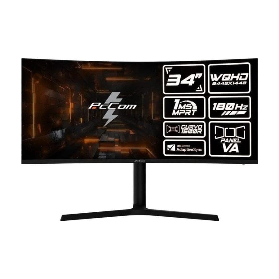 PcCom Elysium Pro 34" Curvo Gaming Monitor