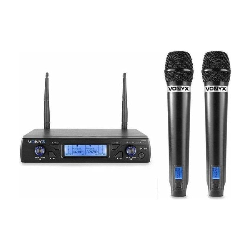 Vonyx WM62 Wireless UHF Microphone System