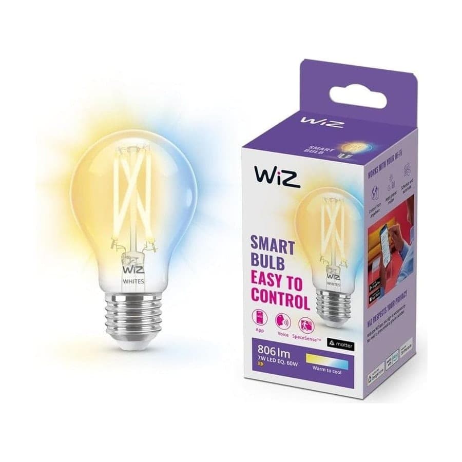 WiZ Bombilla inteligente LED Filamento A60 E27