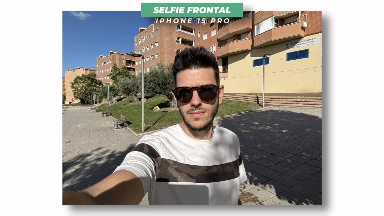 Análisis Apple iPhone 15 Pro selfie