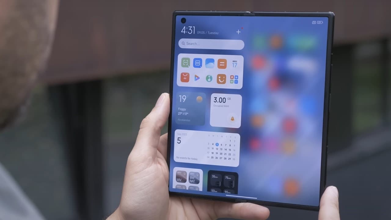 Review Xiaomi MIX Fold3 surco pantalla