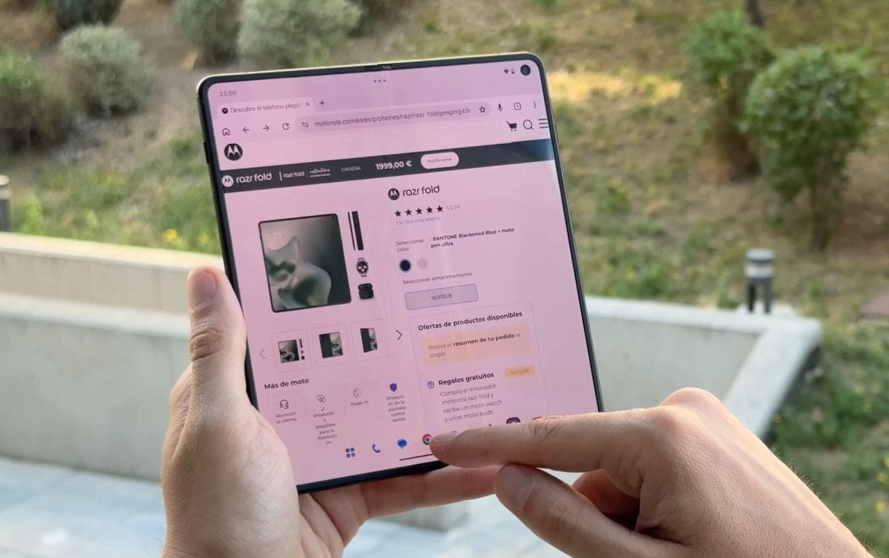 Motorola Razr Fold pantalla y software