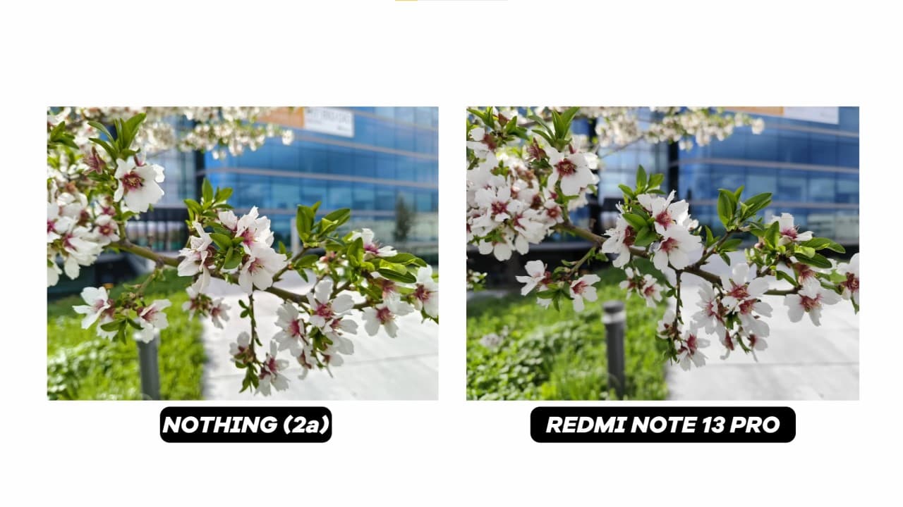 Cámara principal del Nothing Phone (2a) vs Redmi Note 13 Pro 5G