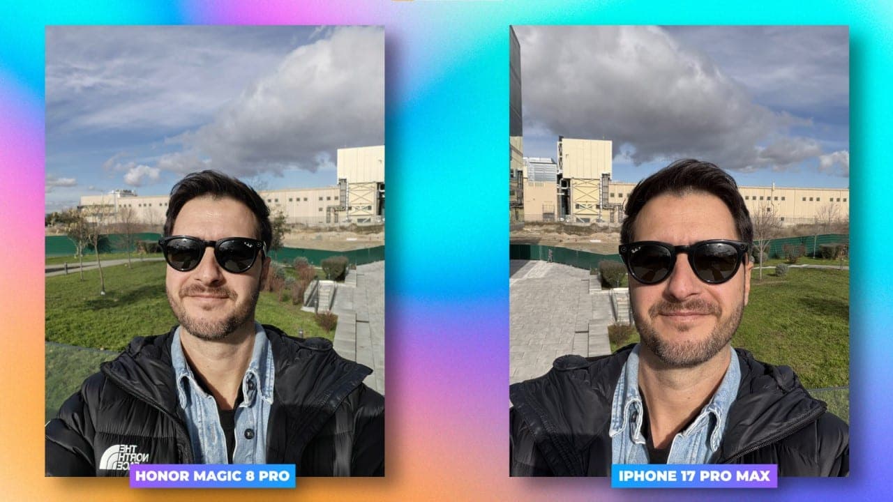 HONOR Magic 8 Pro vs iPhone 17 Pro Max selfie