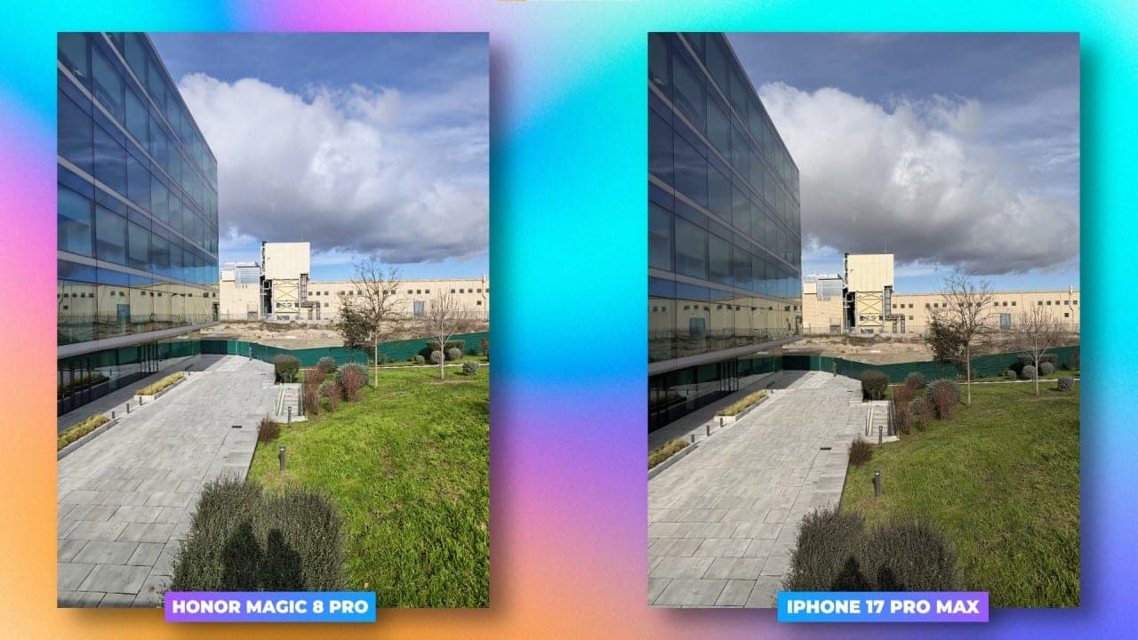 HONOR Magic 8 Pro vs iPhone 17 Pro Max sensor principal