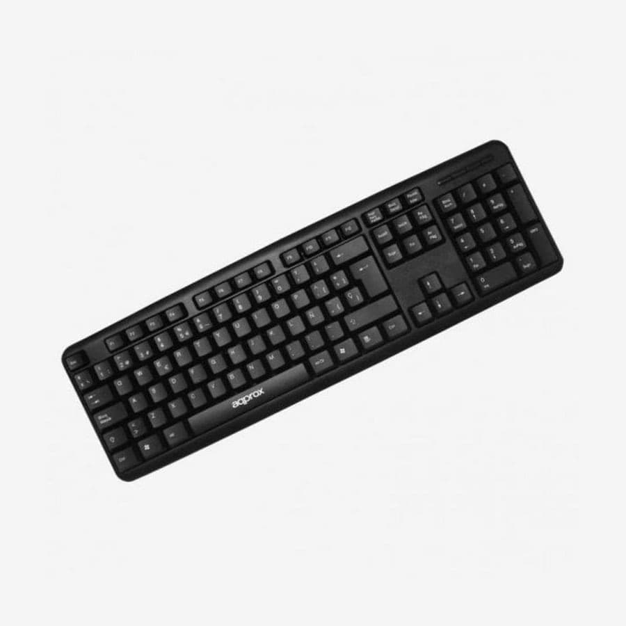 Approx APPMX220 Teclado alámbrico USB QWERTY español completo