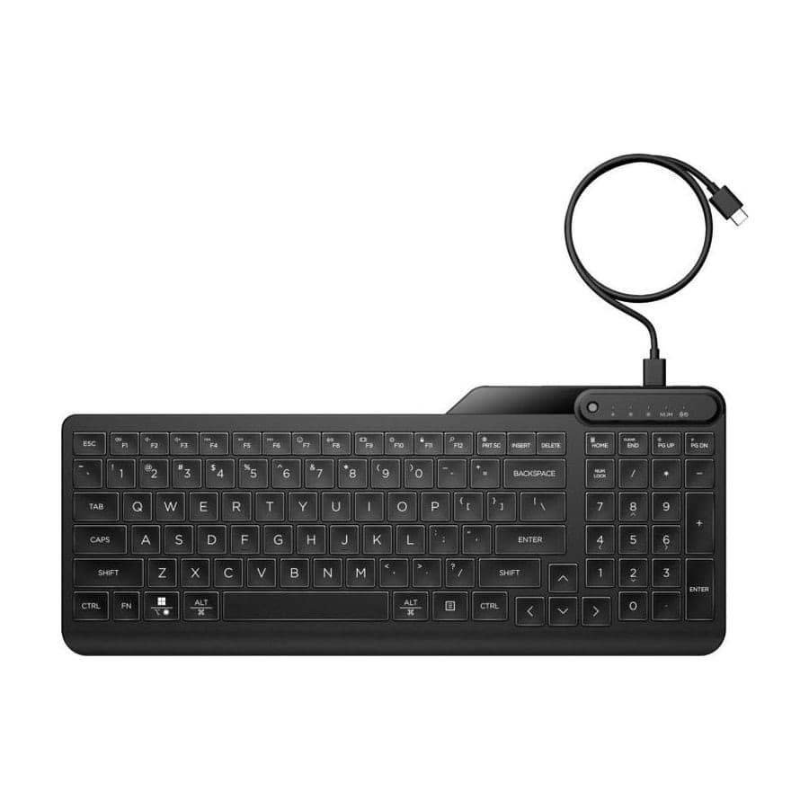 HP 405 Teclado QWERTY ES Membrana Retroiluminado USB