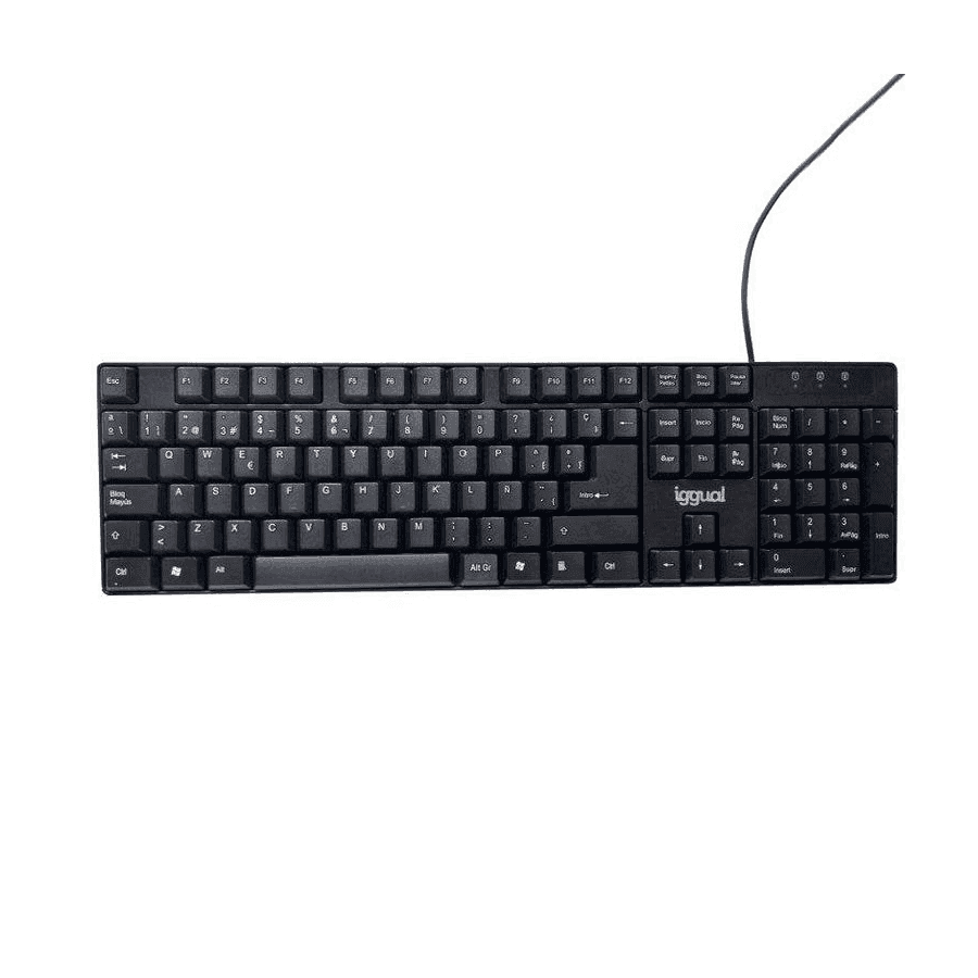Iggual IGG317501 Teclado alámbrico USB QWERTY de membrana