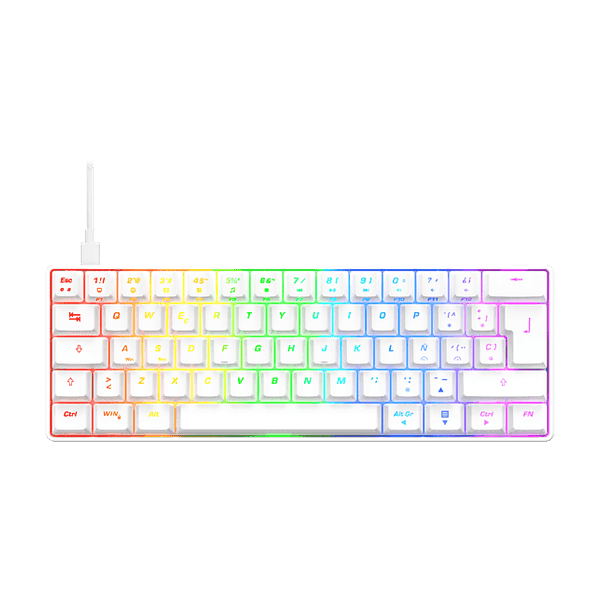 ISY IGK-5100-WT-ES Teclado gaming mini mecánico ES